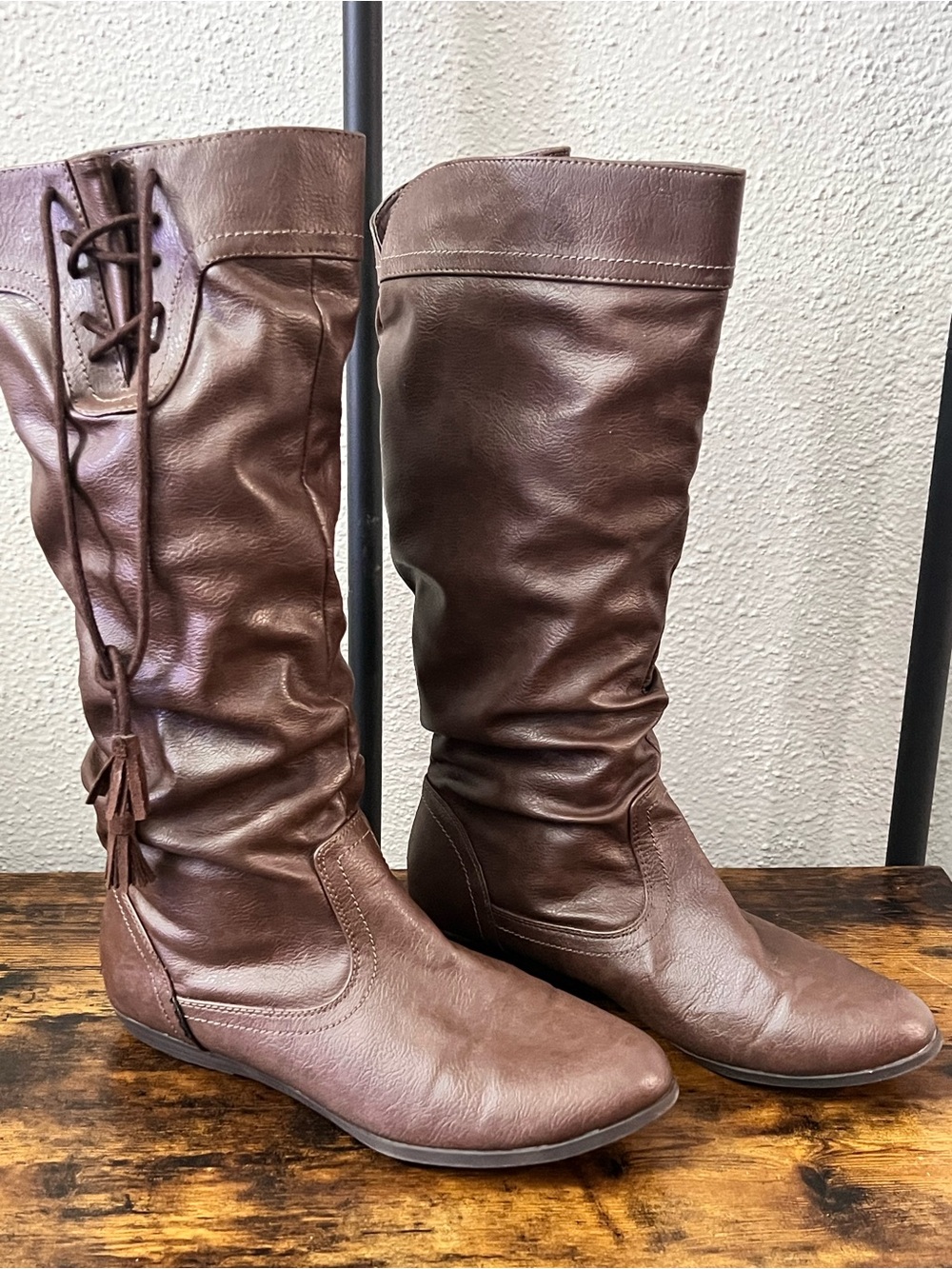 Women's Brown Mid-Calf Slouch Boots
